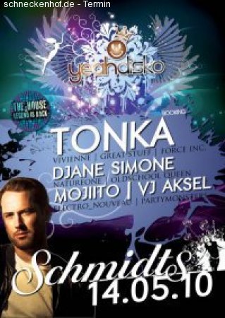 Yeah:Disko mit Dj Tonka Werbeplakat