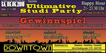 Die ultimative Studi Party Werbeplakat