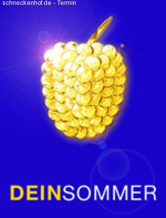 Himbeerparty Sommer-Opening Werbeplakat