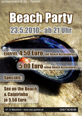 Beach Party Werbeplakat