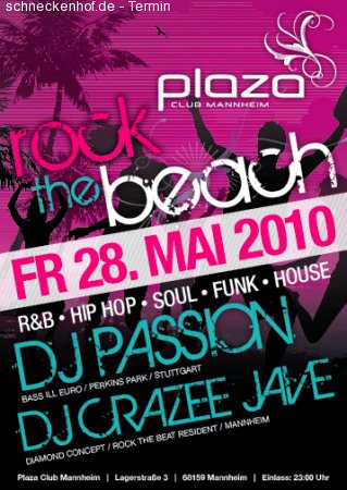 Rock the Beach @ Plaza Club Werbeplakat