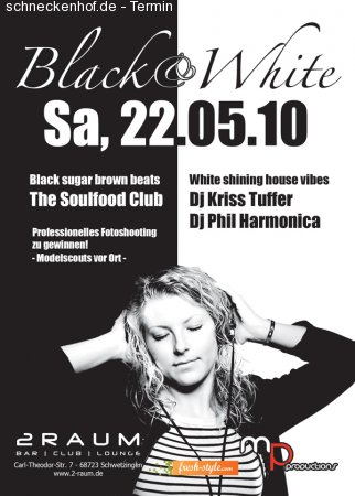 Black & White Schwetzingen Werbeplakat