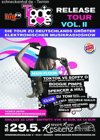 Tronic Love auf Release Tour Werbeplakat