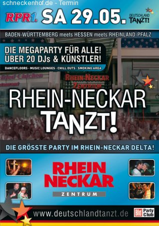 Rhein-Neckar Tanzt! Die Megaparty für Alle! Its Showtime! Die einmalige Partynacht! Werbeplakat