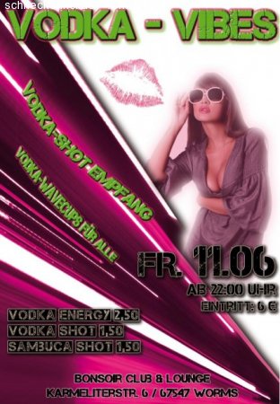 Vodka-Vibes Werbeplakat