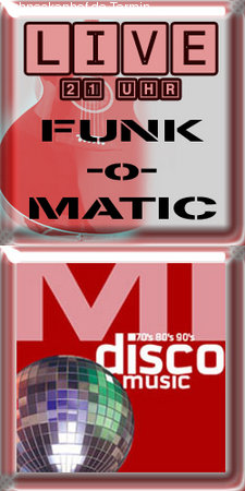 Live Stage & 70's 80's 90's Werbeplakat