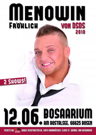 Menowin Fröhlich Werbeplakat