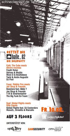 Halle02 SOLI Party Werbeplakat