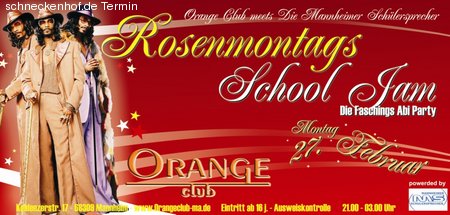 Faschings School Jam Werbeplakat