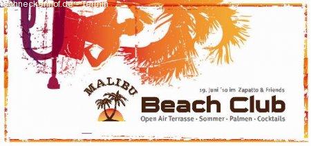 MALIBU BEACH CLUB Werbeplakat