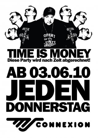 Time is Money Club Werbeplakat