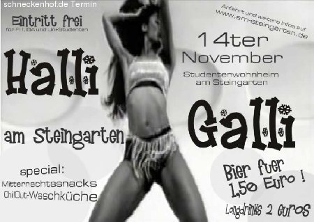 Halli Galli Party  Werbeplakat