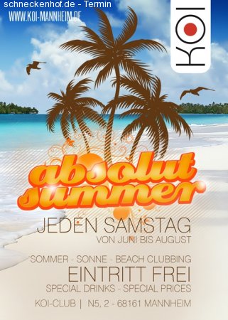 Absolut Summer - DJ Gil Werbeplakat