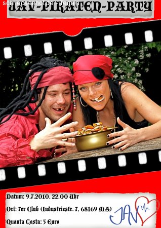 JAV Piraten Party Werbeplakat