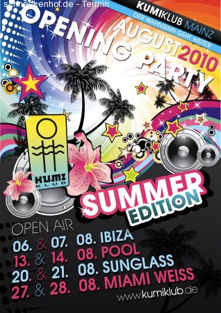 Sunglasses Party Weekend Werbeplakat