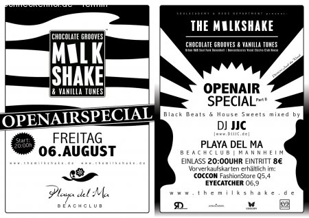 Milkshake Open Air Special II Werbeplakat
