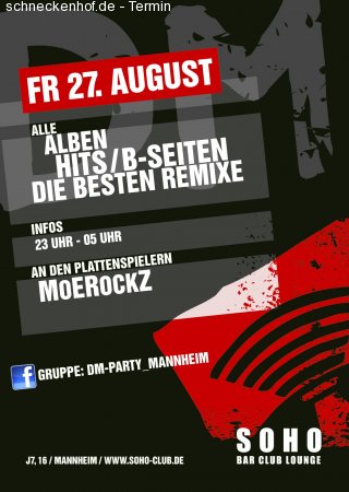 Depeche Mode Party Werbeplakat