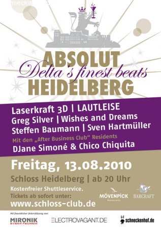 Absolut Heidelberg Schloss HD Werbeplakat