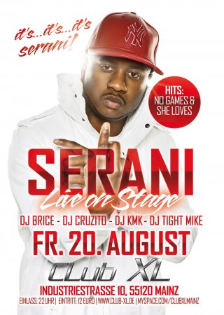 Serani @ Club XL Live on Stage Werbeplakat