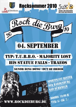 Rock die Burg 2010 Werbeplakat