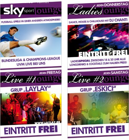 Ladies-Lounge Werbeplakat