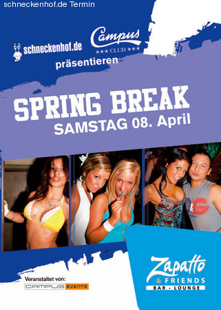 Campus Spring Break Werbeplakat