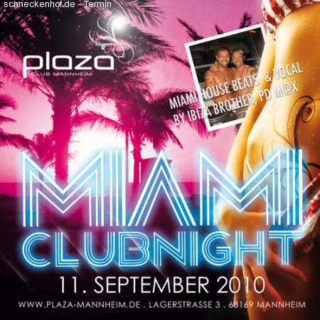 Miami Club Night Werbeplakat