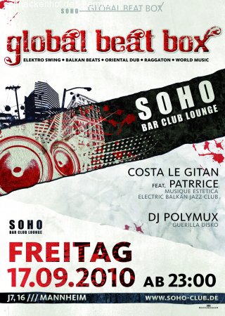 Global Beat Box Werbeplakat