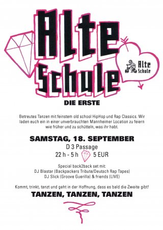 Alte Schule - Die Erste! Werbeplakat