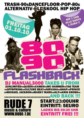 80s/90s Flashback Werbeplakat