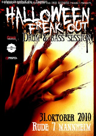 Halloween Freak Out @ Rude 7 Werbeplakat