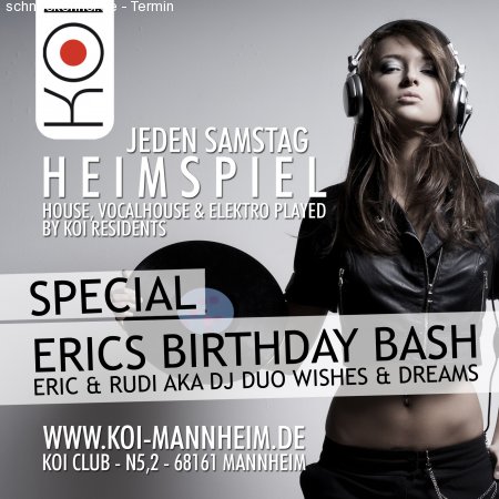 Heimspiel Special Erics B-bash Werbeplakat