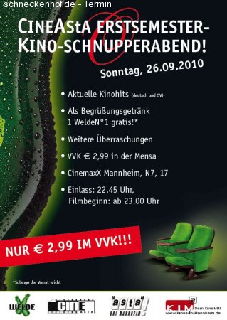 Ersti Kino-Schnupperabend Werbeplakat