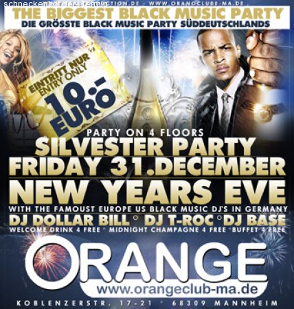 Silvester Party Werbeplakat