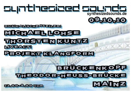 Die elektronische Brücke Werbeplakat