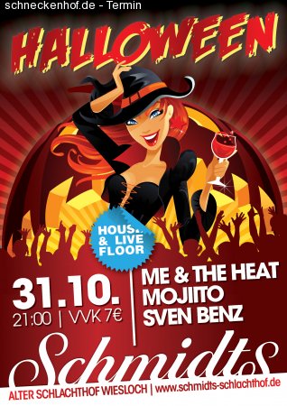 Schmidts Halloweenparty Werbeplakat