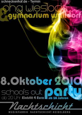 School's out - OHG Wiesloch Werbeplakat