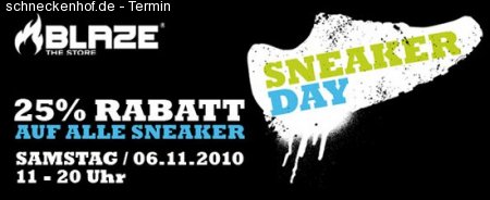Sneaker Day im Blaze Store Werbeplakat