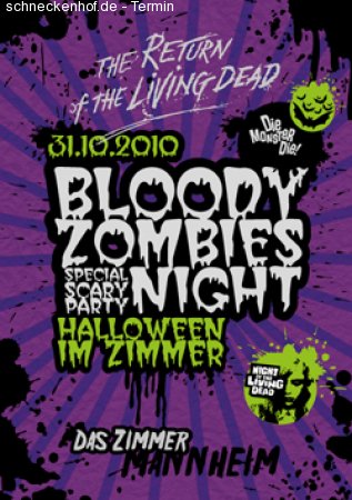Bloody Zombies Night Werbeplakat