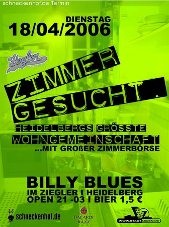 Unisex - Zimmer Gesucht ! Werbeplakat