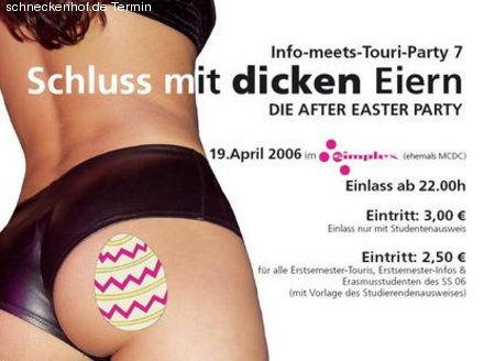 Info-meets-Touri Party 7 Werbeplakat