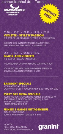 Black And Violette Werbeplakat