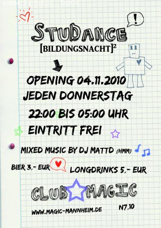 Studance [Bildungsnacht]² Werbeplakat