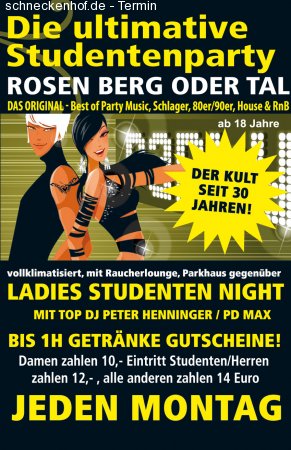 Die ultimative Studentenparty Werbeplakat