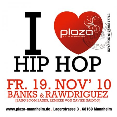 I love Hip Hop Werbeplakat