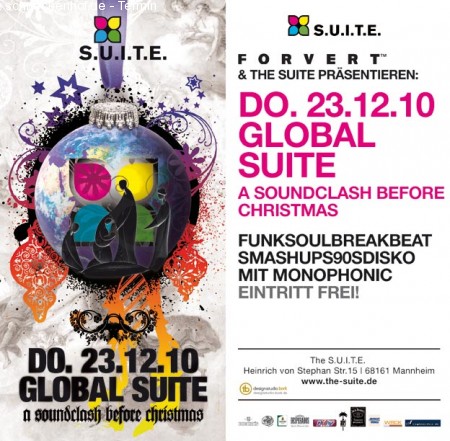 Global Suite *Eintritt Frei* Werbeplakat