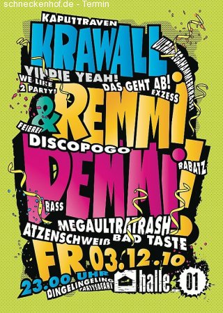 KRAWALL & REMMI DEMMI Werbeplakat