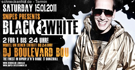 Black and White Werbeplakat