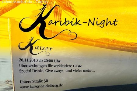 Karibik Night Werbeplakat