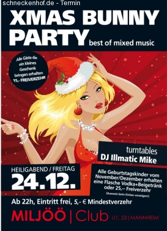 X-Mas Bunny Night Werbeplakat